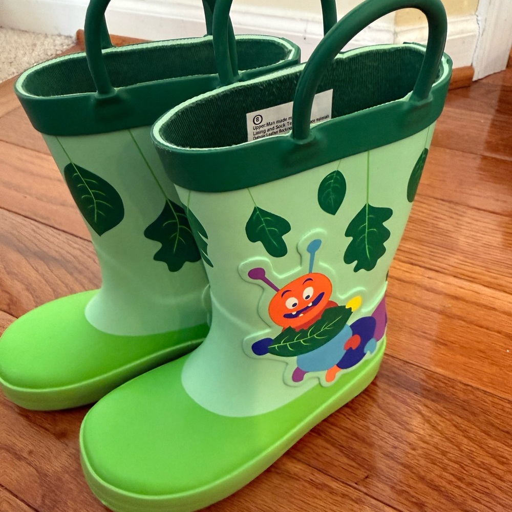 Target Green Leaf Pattern Boots